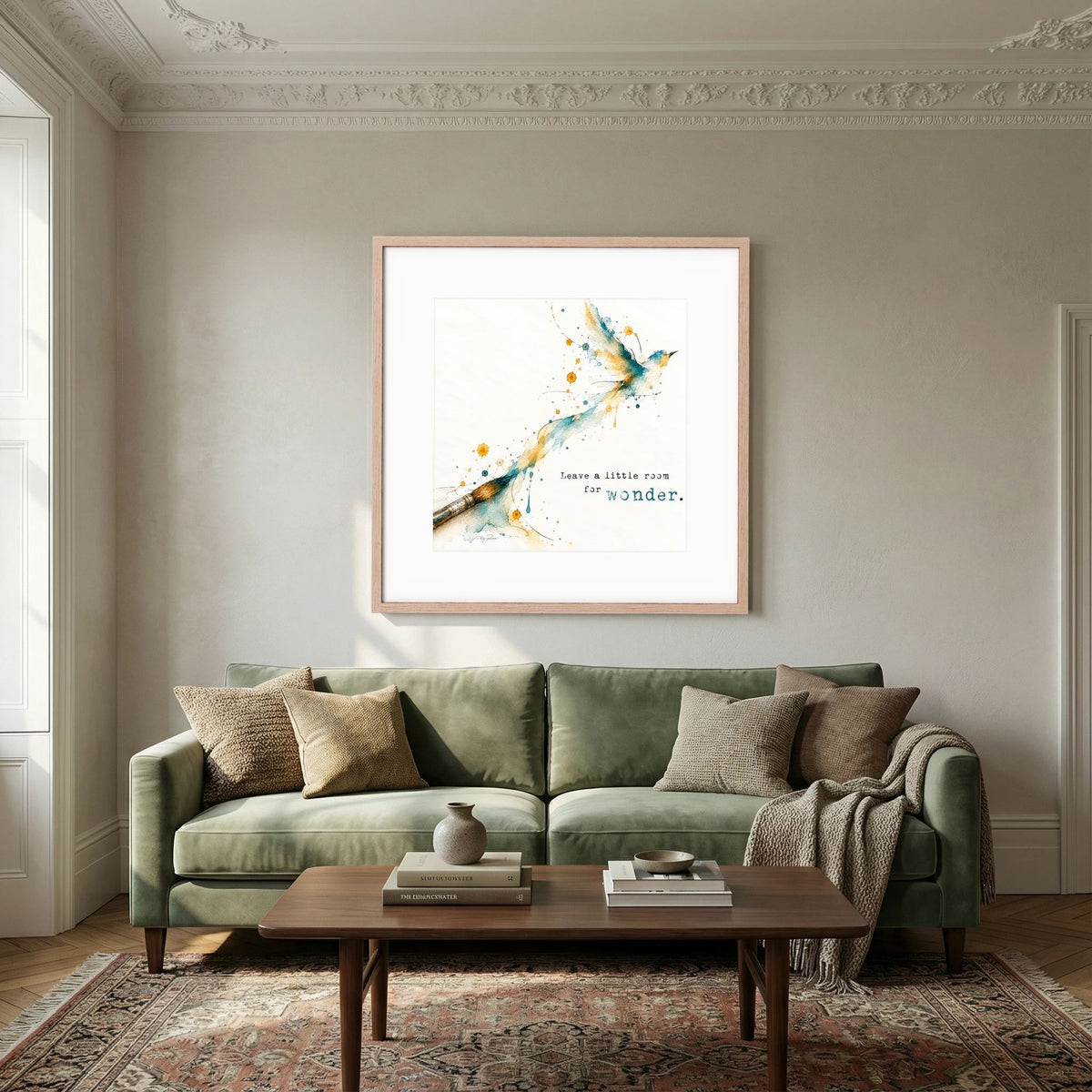 The Brush -  Framed and Matted Fine Art Print