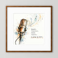 The Mic - Framed and Matted Fine Art Print
