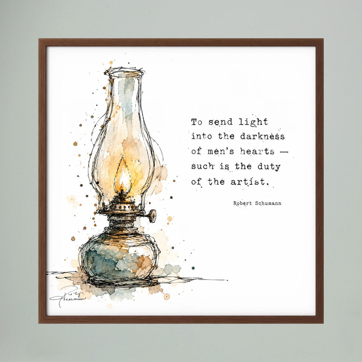The Lamp - Framed Fine Art Print
