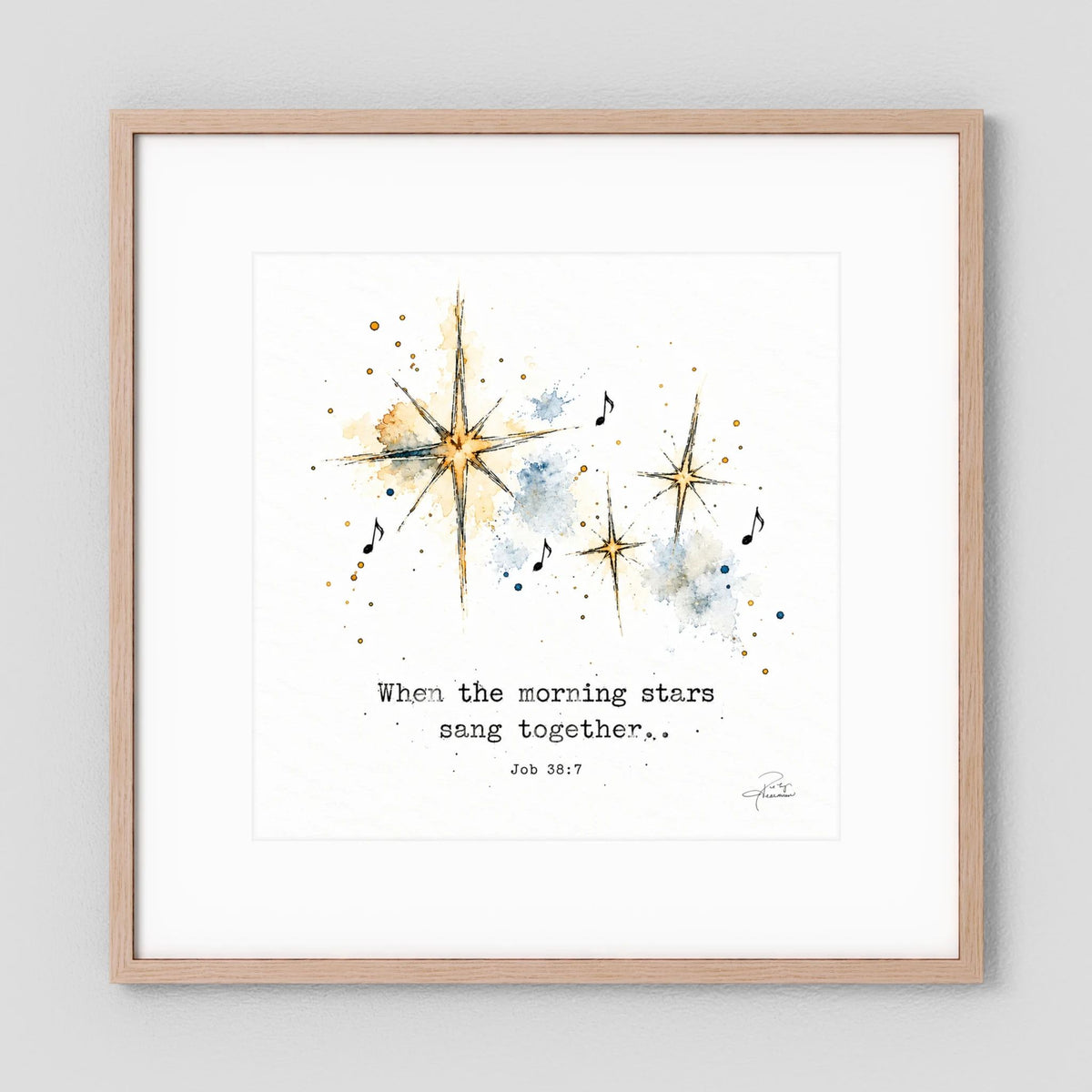 The Stars - Framed Fine Art Print