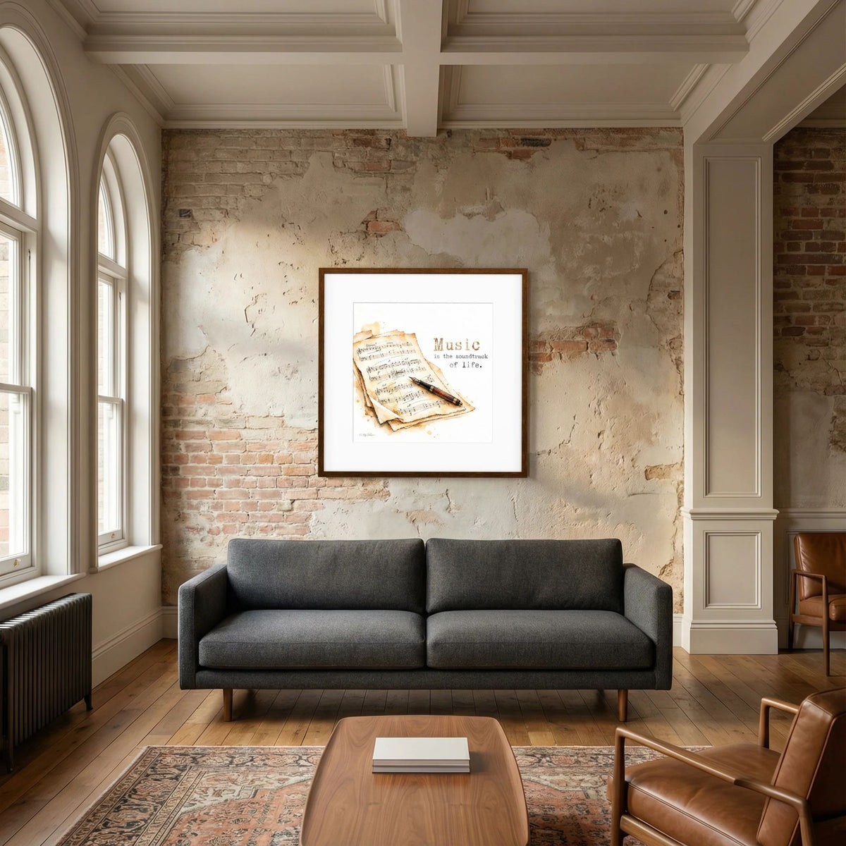 Sheet Music - Framed and Matted Fine Art Print