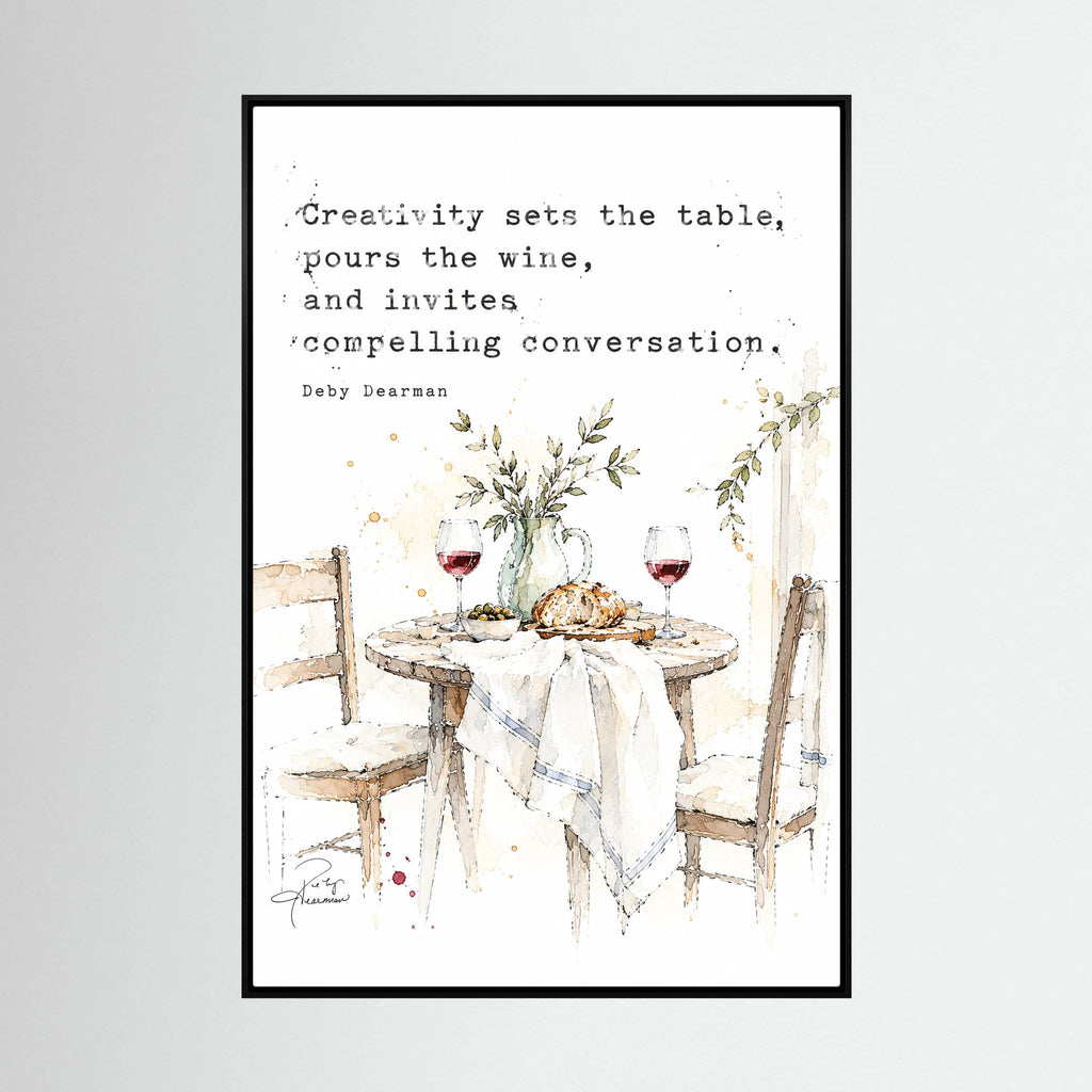 The Table - Framed Canvas