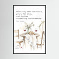 The Table - Framed Canvas