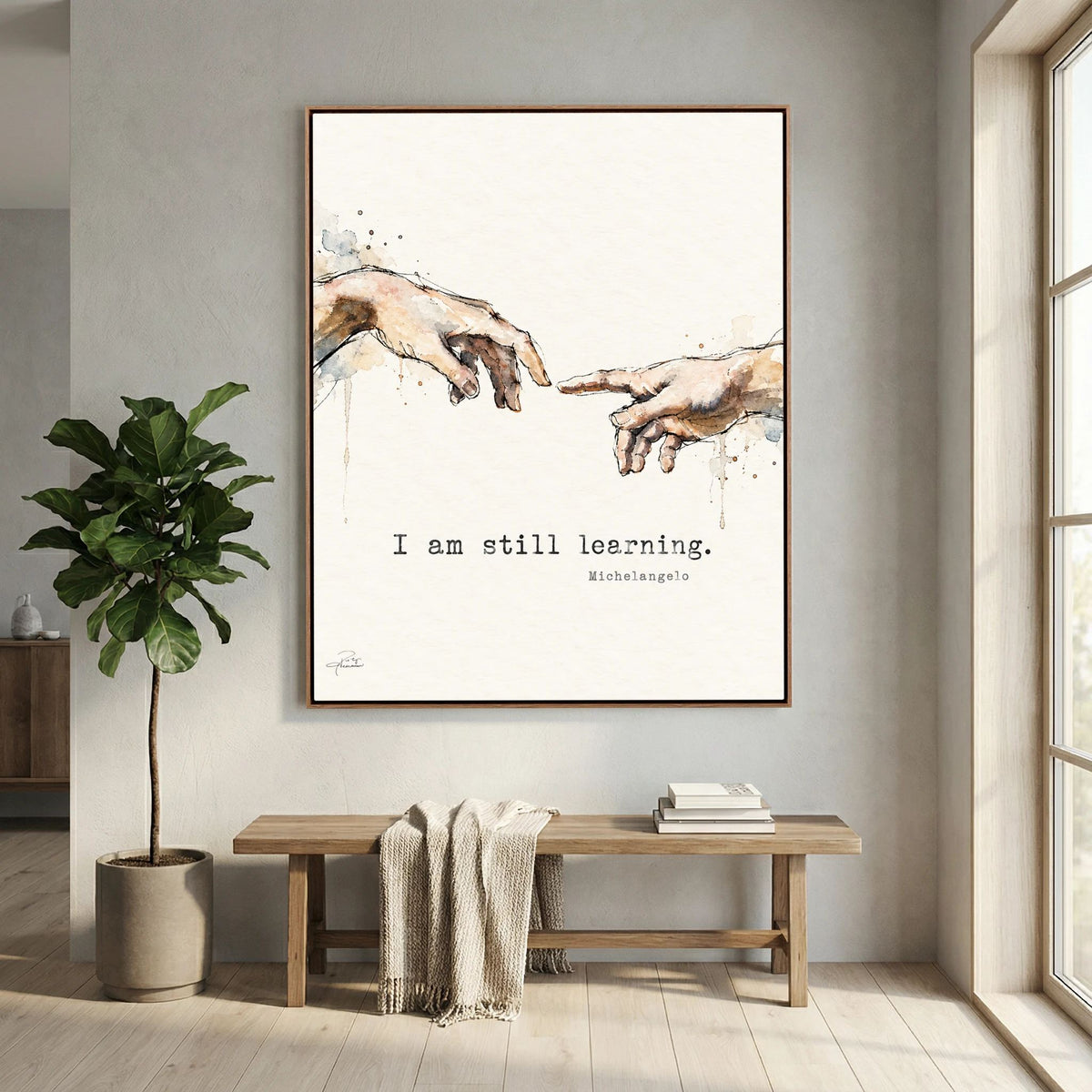Still Learning - Framed Canvas