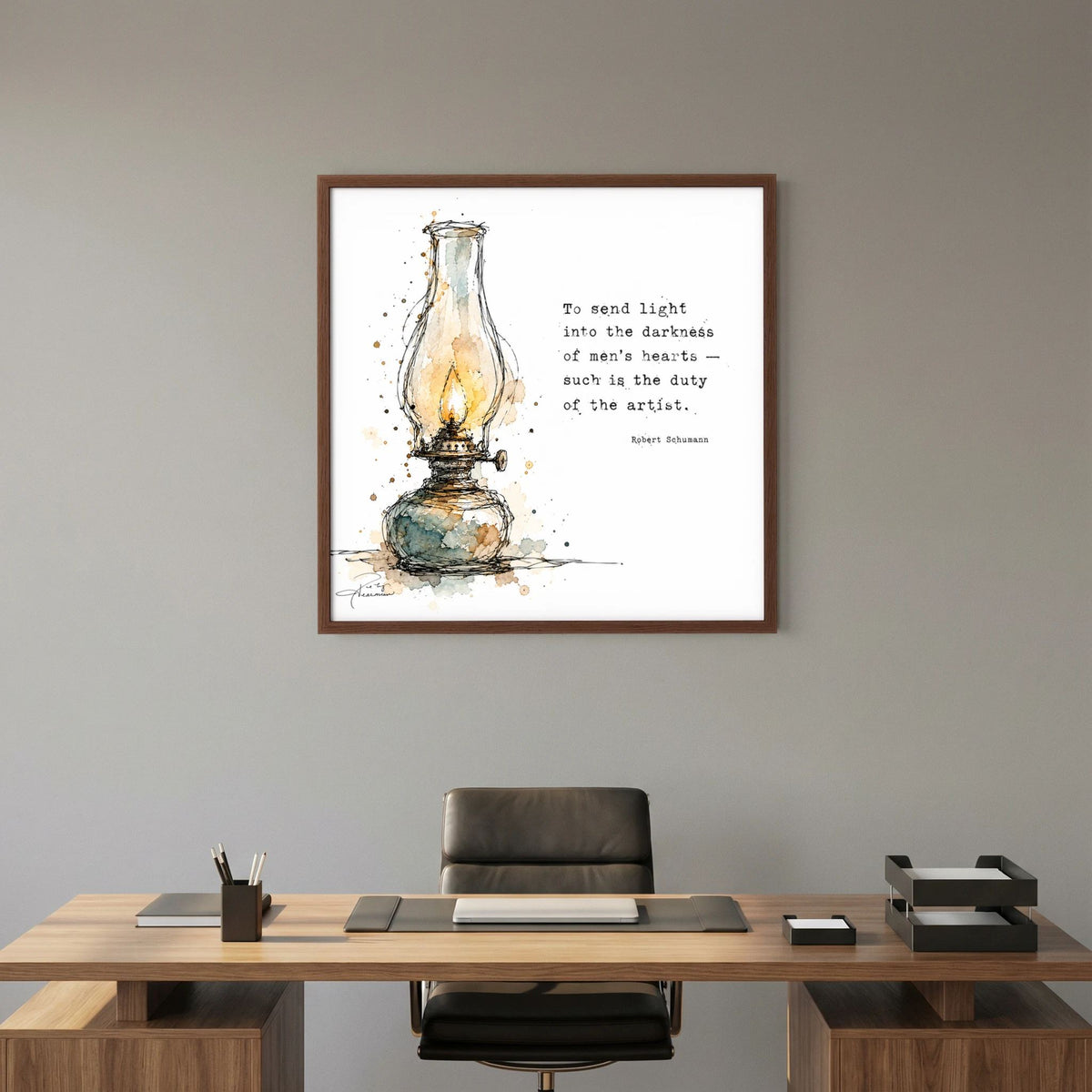 The Lamp - Framed Fine Art Print