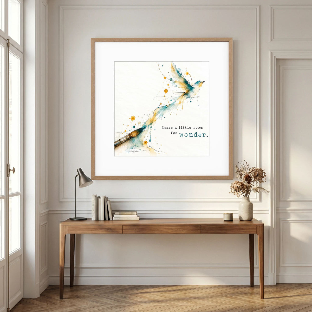 The Brush -  Framed and Matted Fine Art Print