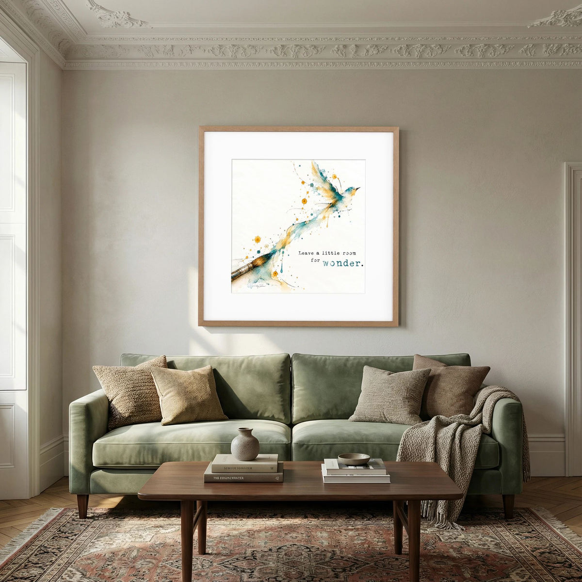The Brush -  Framed and Matted Fine Art Print