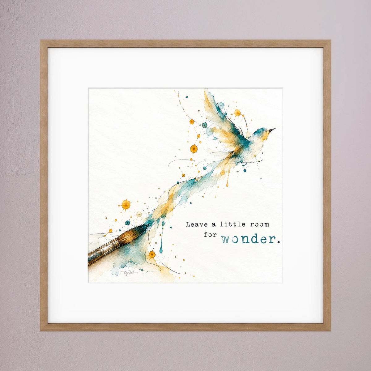 The Brush -  Framed and Matted Fine Art Print