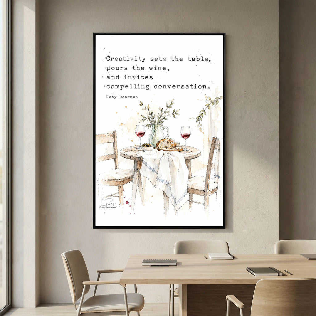 The Table - Framed Canvas