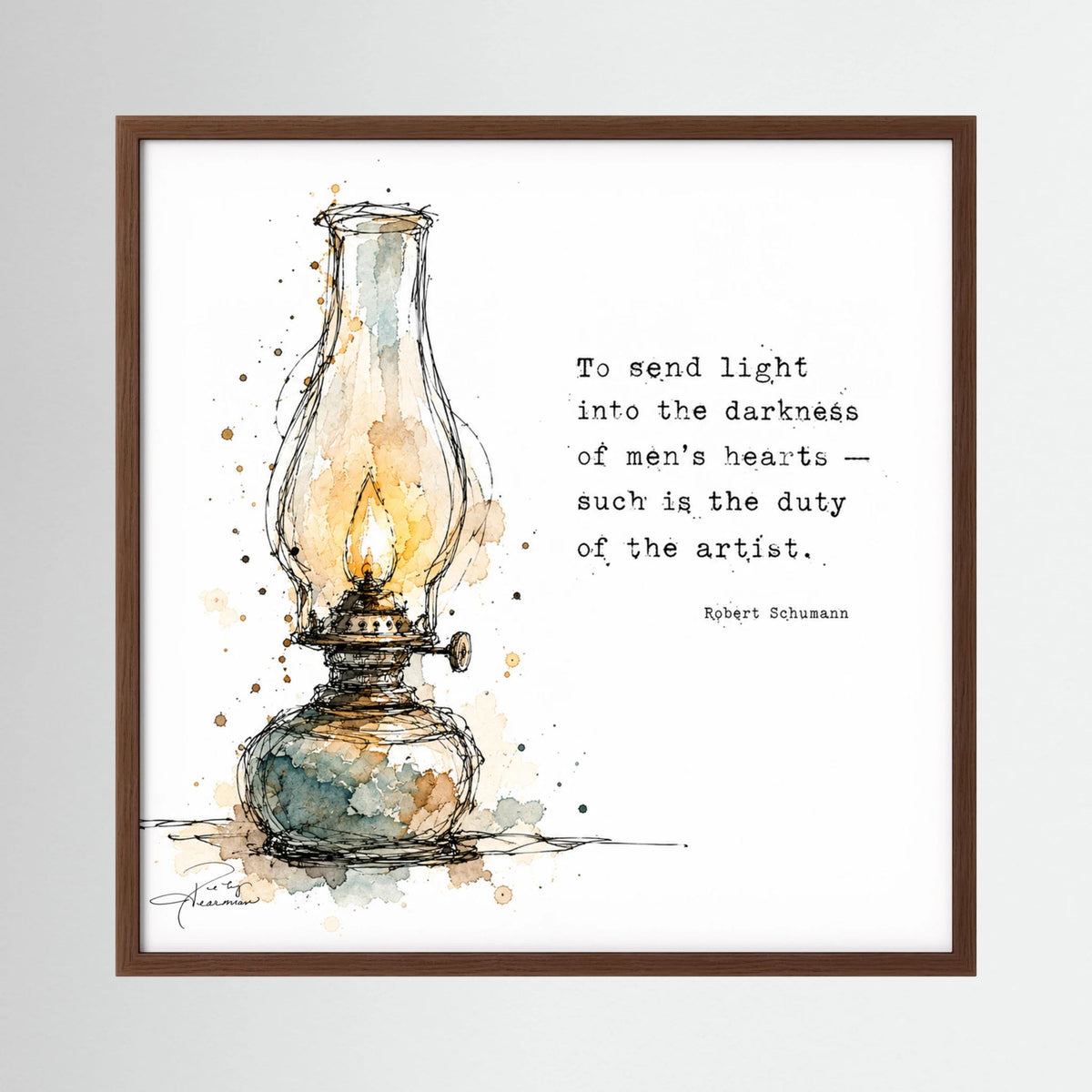 The Lamp - Framed Fine Art Print