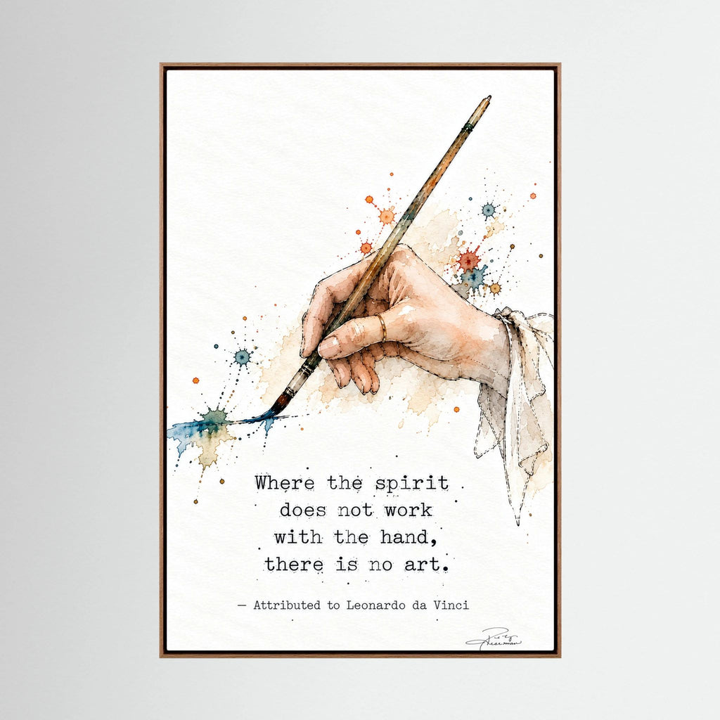 The Hand - Framed Canvas