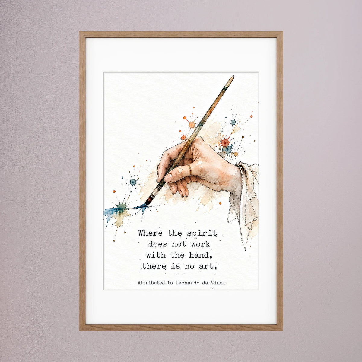 The Hand - Framed Fine Art Print with Mat Option