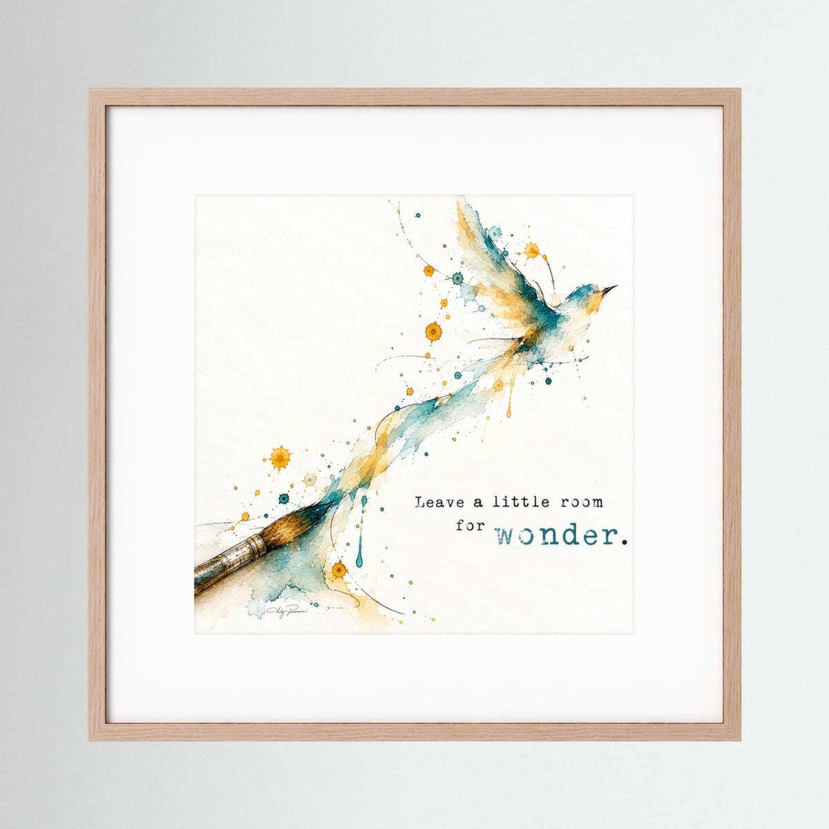 The Brush -  Framed and Matted Fine Art Print