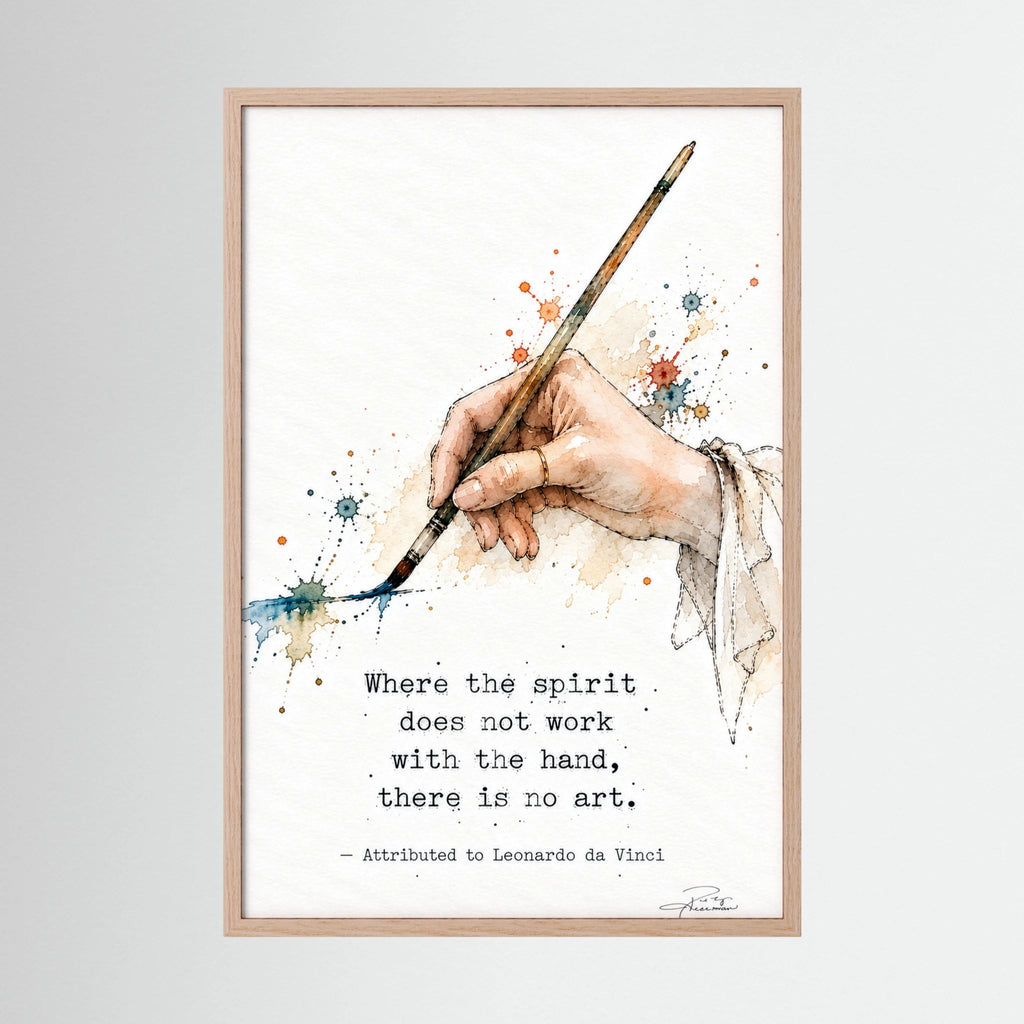 The Hand - Framed Fine Art Print with Mat Option