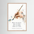 The Hand - Framed Fine Art Print with Mat Option