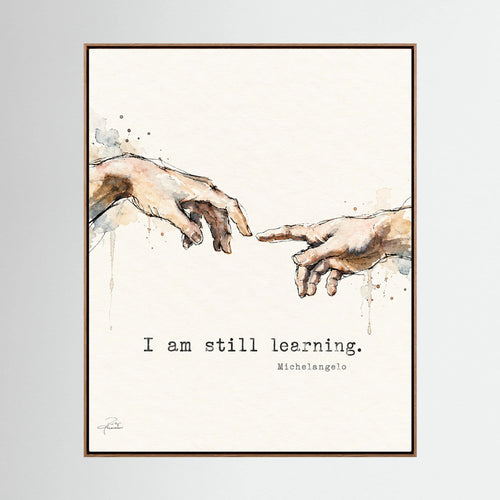 Still Learning - Framed Canvas