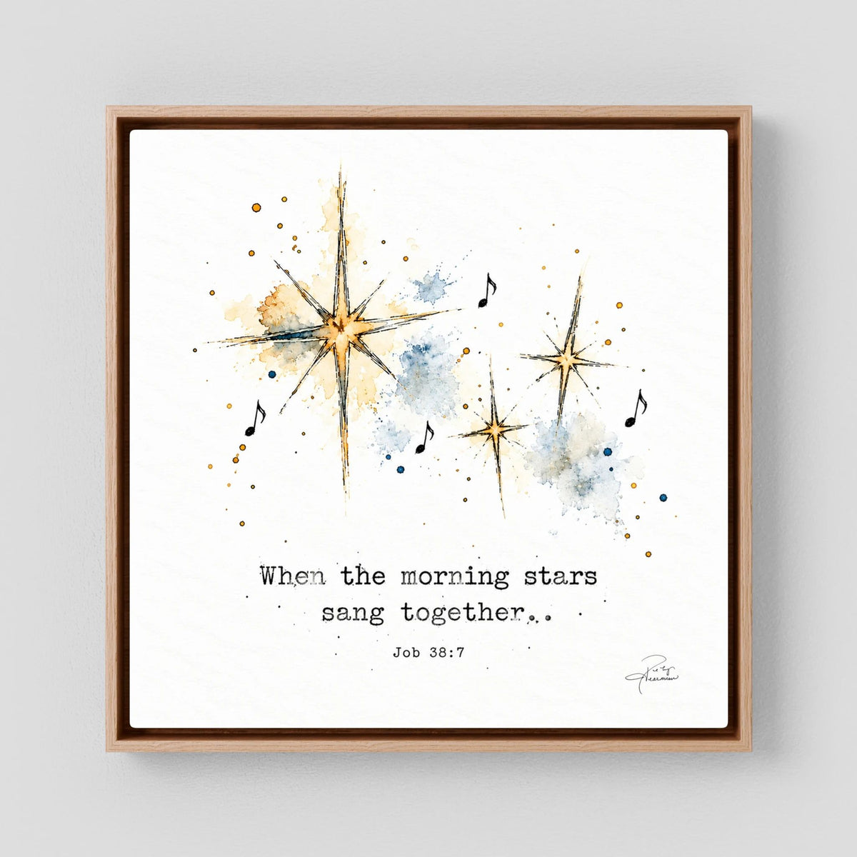 The Stars - Framed Canvas 