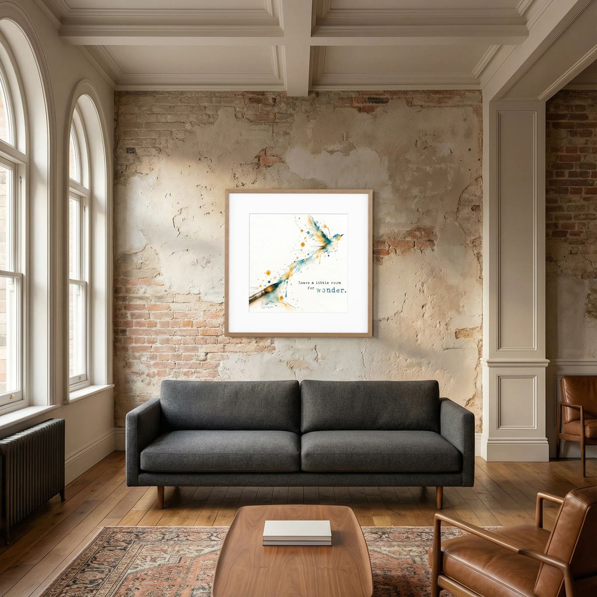 The Brush -  Framed and Matted Fine Art Print