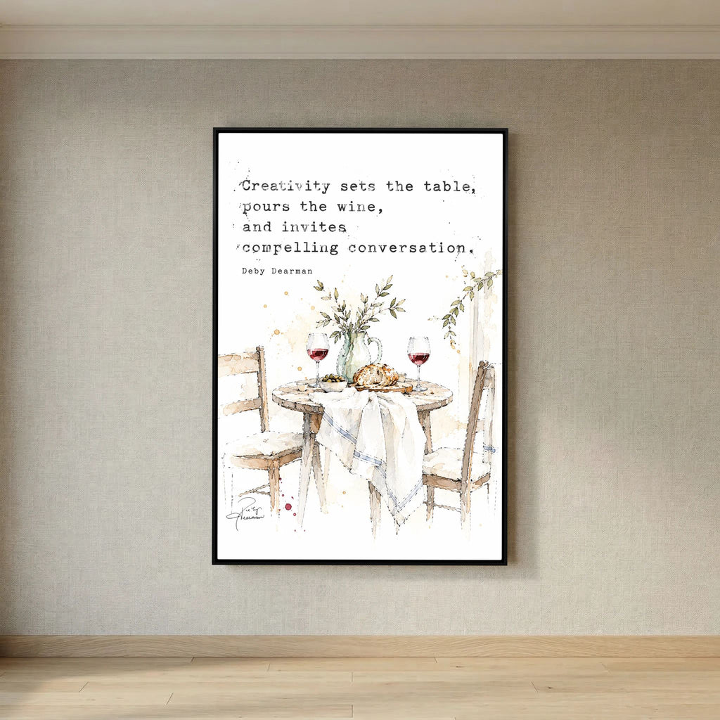 The Table - Framed Canvas
