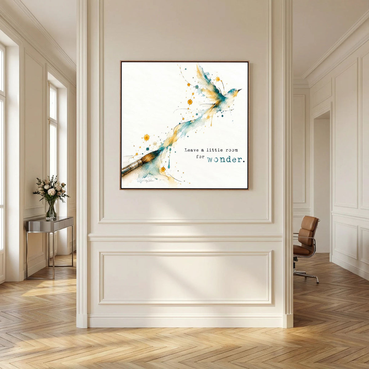The Brush - Framed Canvas