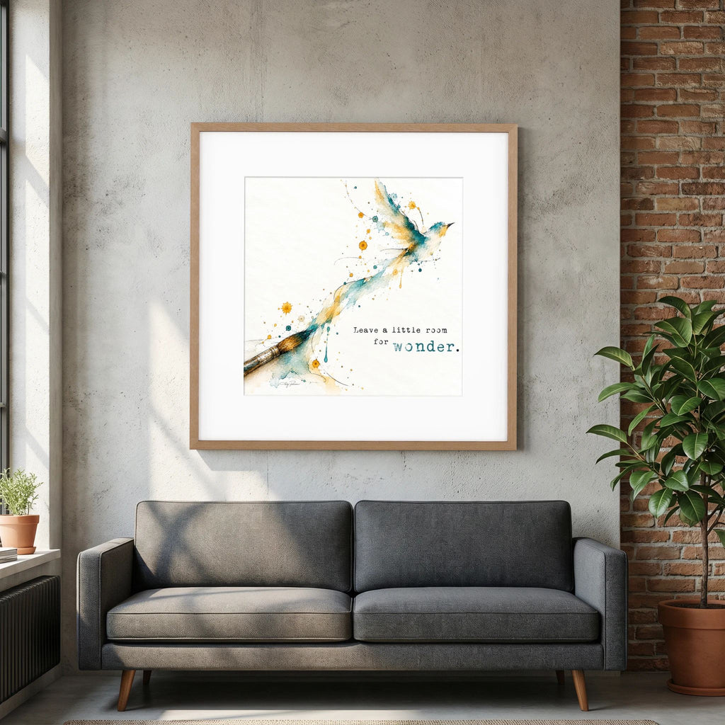 The Brush -  Framed and Matted Fine Art Print