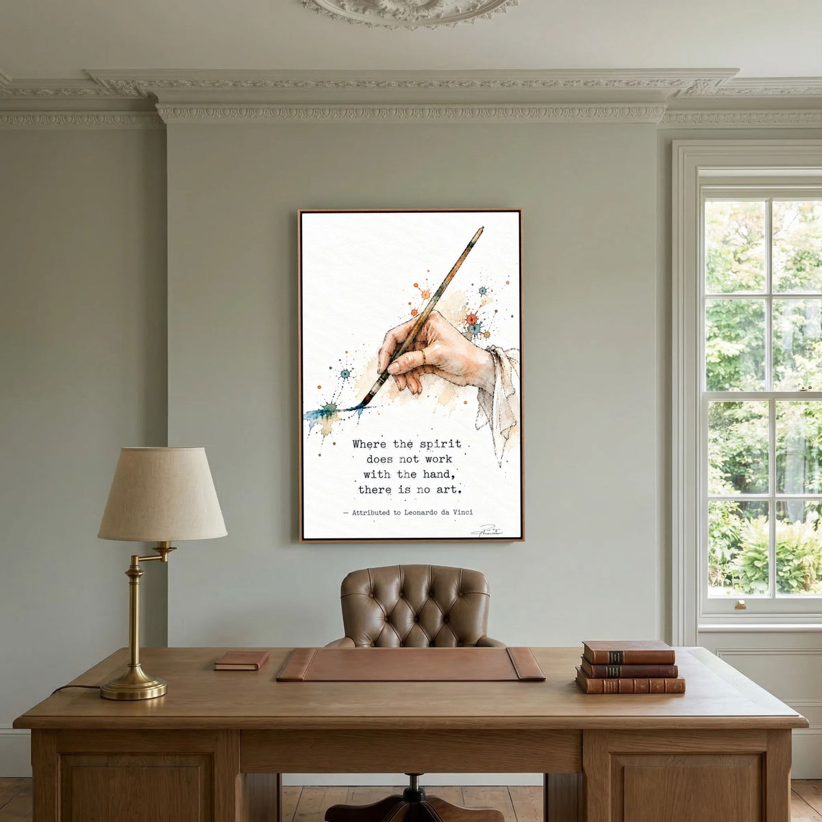 The Hand - Framed Canvas