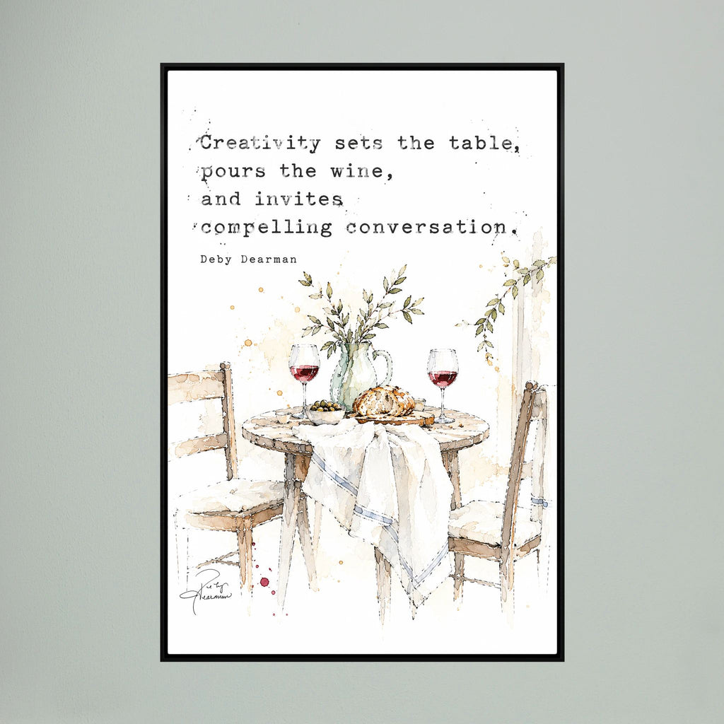 The Table - Framed Canvas