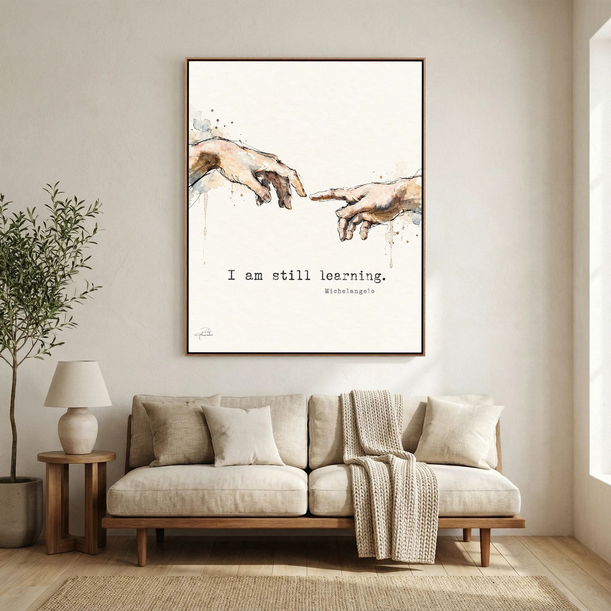 Still Learning - Framed Canvas