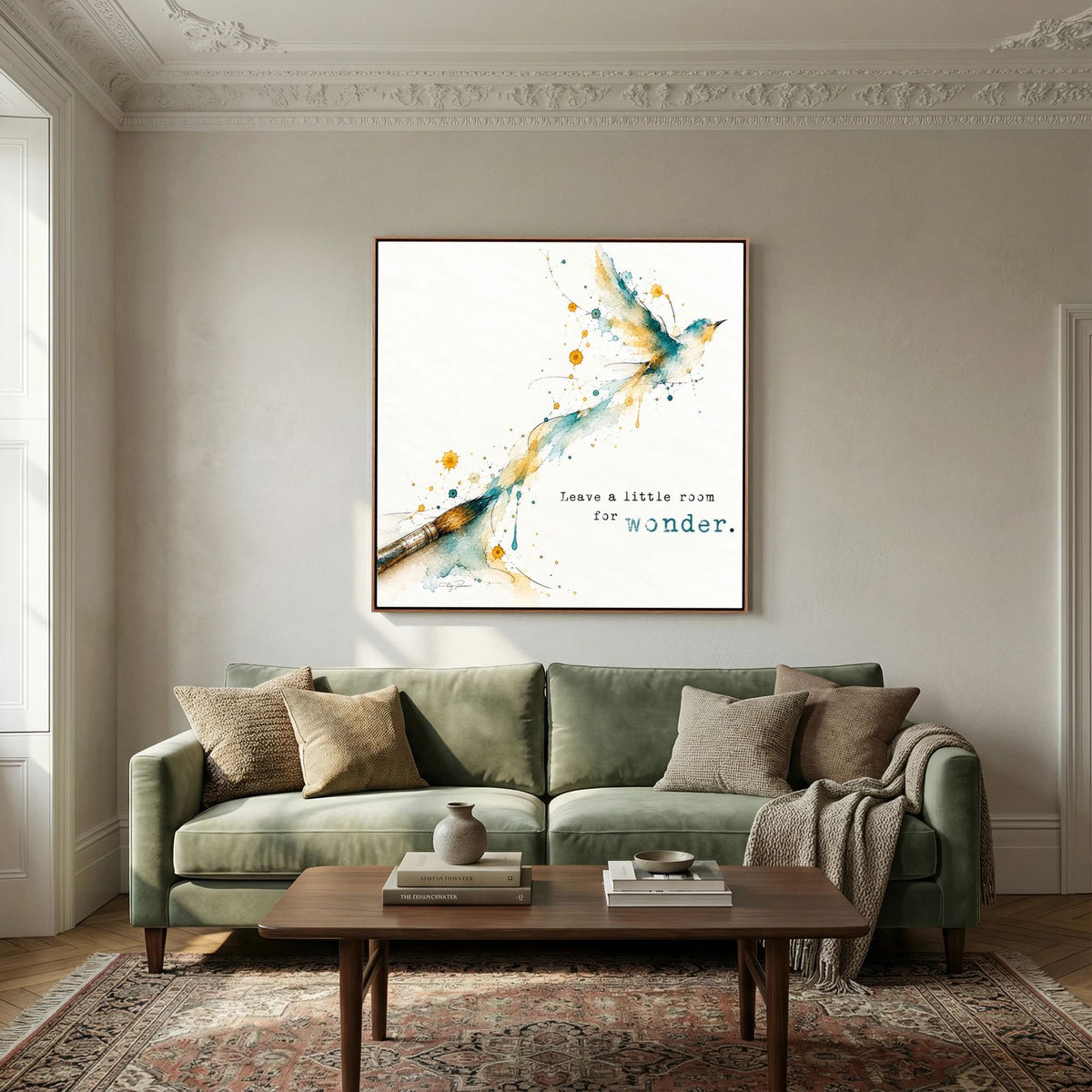 The Brush - Framed Canvas