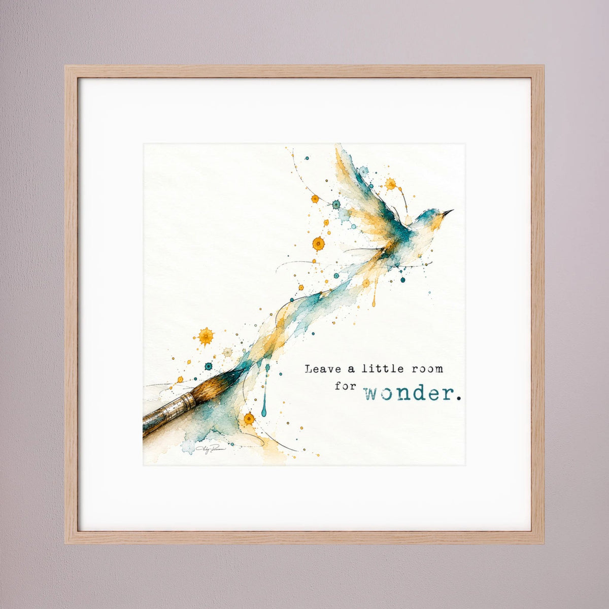 The Brush -  Framed and Matted Fine Art Print