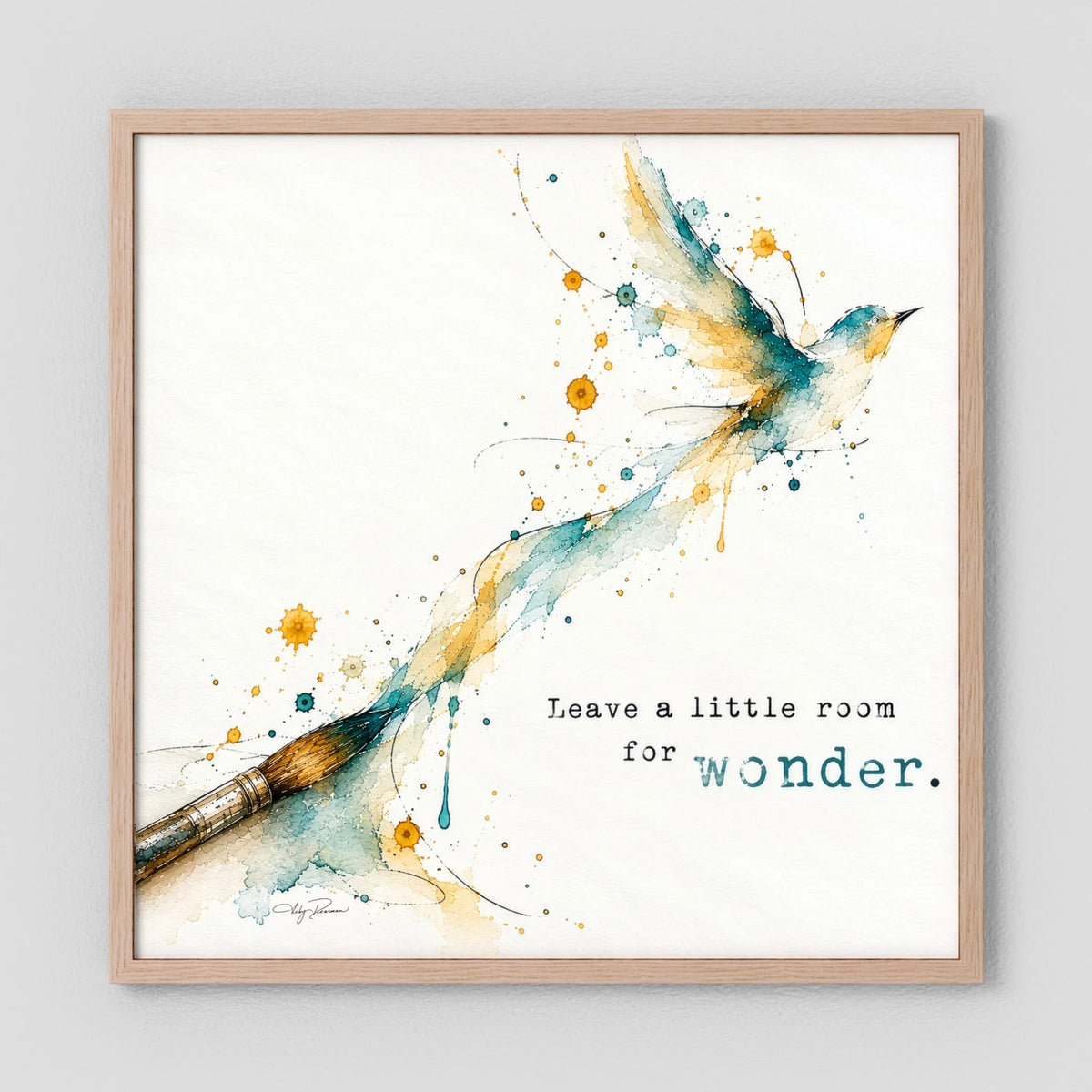 The Brush -  Framed and Matted Fine Art Print