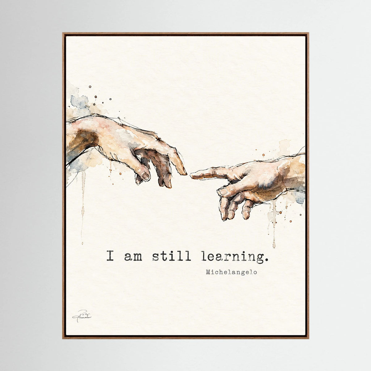 Still Learning - Framed Canvas