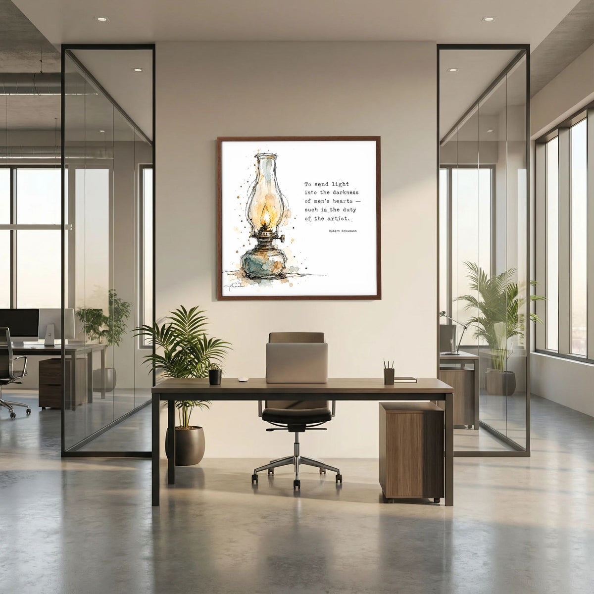 The Lamp - Framed Fine Art Print